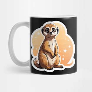 Meerkat Cute Illustration Mug